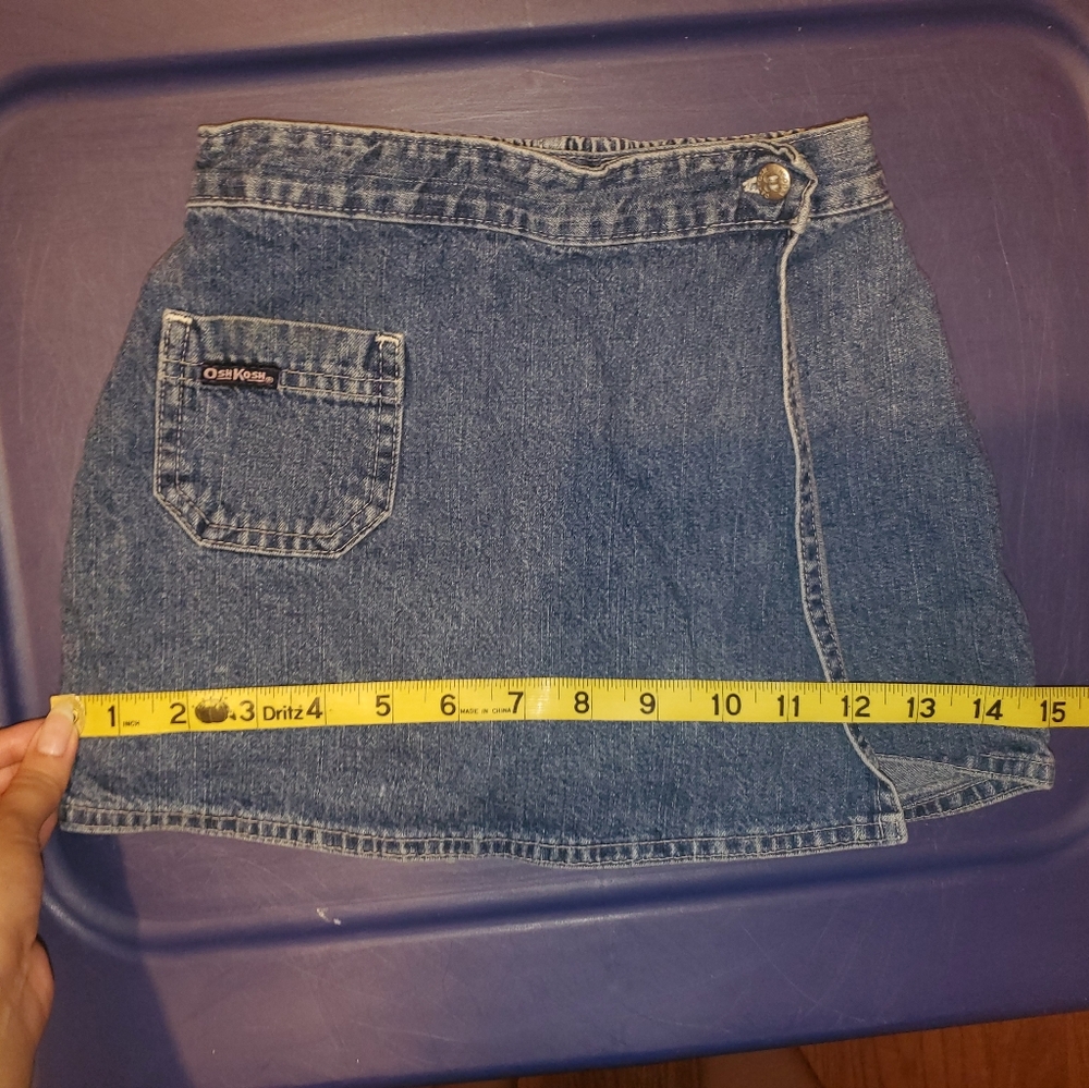 5 for $25 | Vintage OshKosh Medium Wash Denim Skort - Picture 15 of 15
